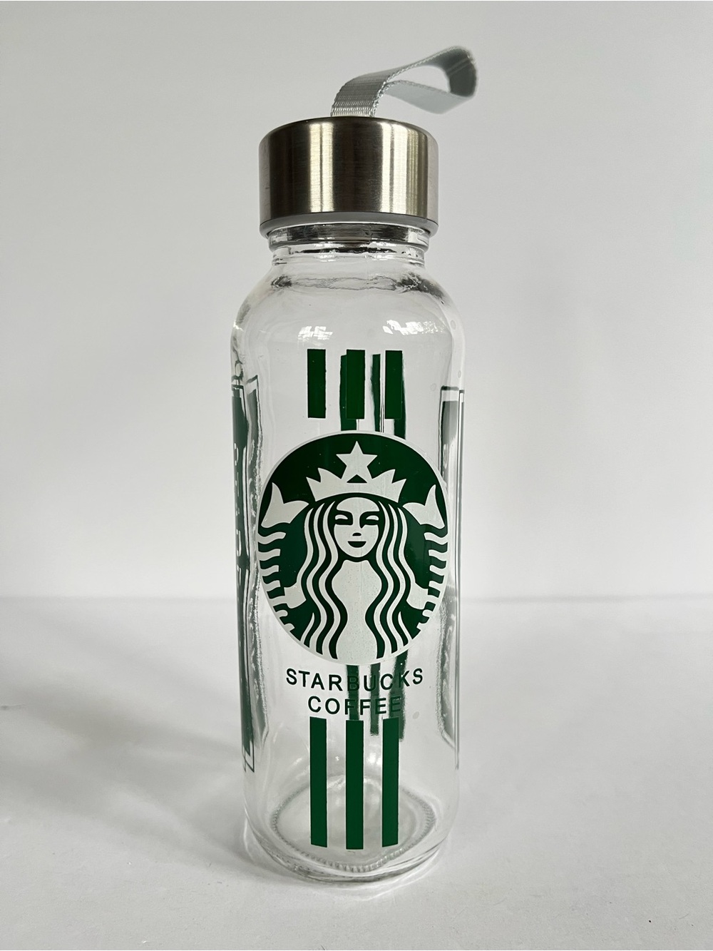 Starbucks Glass Bottle with Stainless Steel Cap 10oz